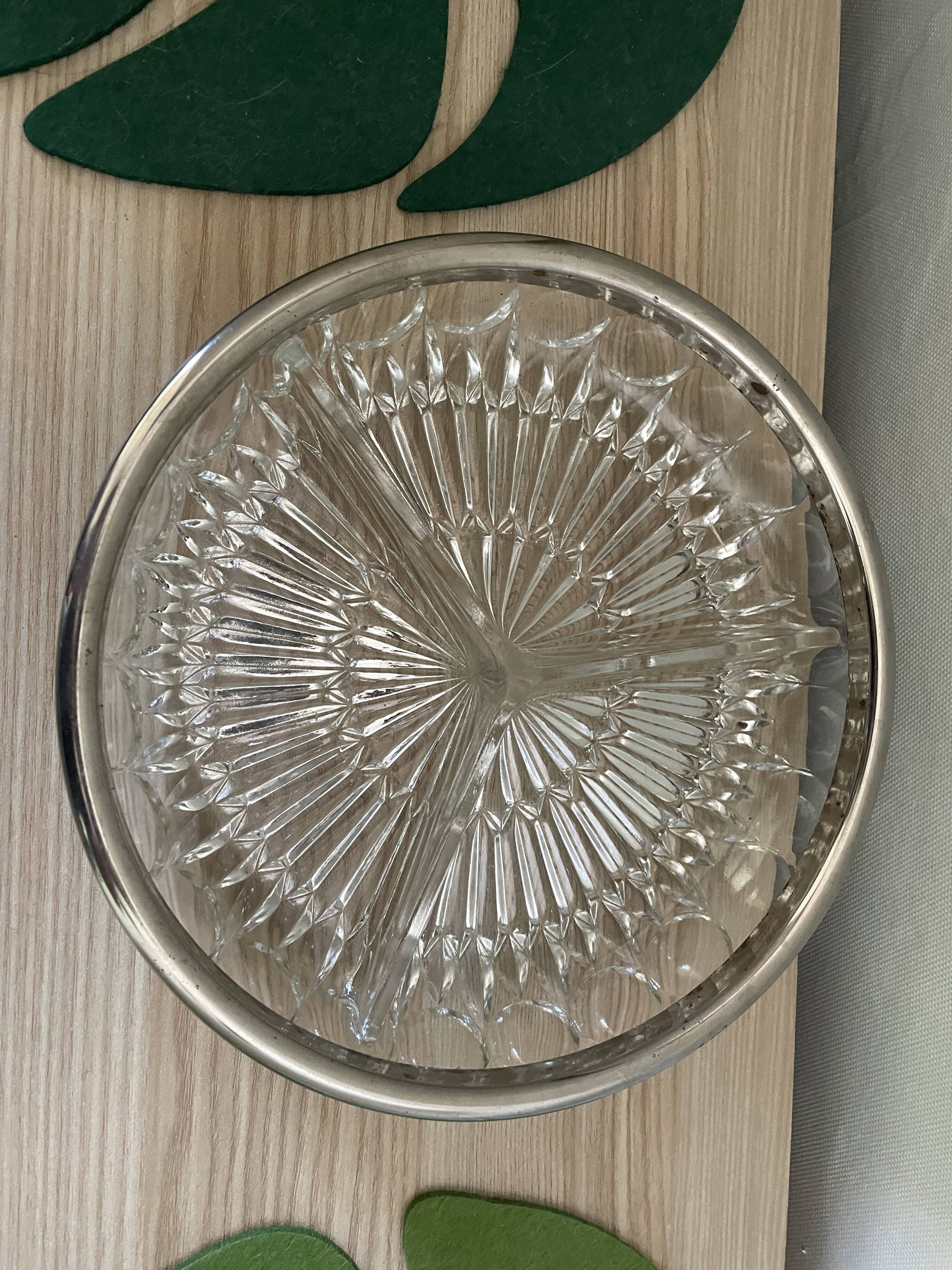Glass and metal top - art nouveau