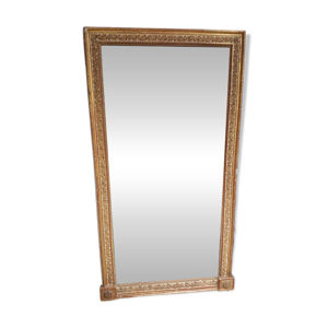 Miroir dore et rechampi - gris