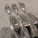 6 silver-plated metal snail forks by silversmith Ercuis, laurel wreath LXVI