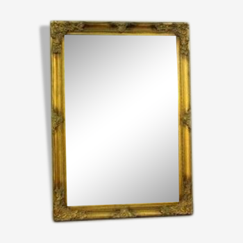 Miroir avec ornements or, bois, doré 106x76cm