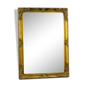Miroir avec ornements or, bois, doré 106x76cm