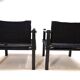 Bofinger set of 2 Farmer lounge chairs with table by Gerd Lange, 1960