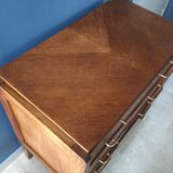 Vintage 1950's chest of drawers in golden oak