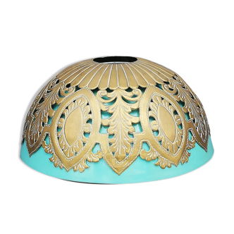 Opaline with its vintage chissed brass trim