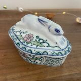 Rabbit porcelain box