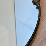 Oval bronze mirror