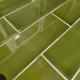Vintage French dining table with green tiles, 1950s/60s.
