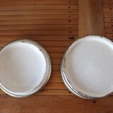 Russian box in white ceramic swaddled and metal