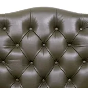 Chesterfield Green tufted Leather desk chair by Wade England 1960s