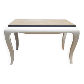 table basse vintage blanc et gris