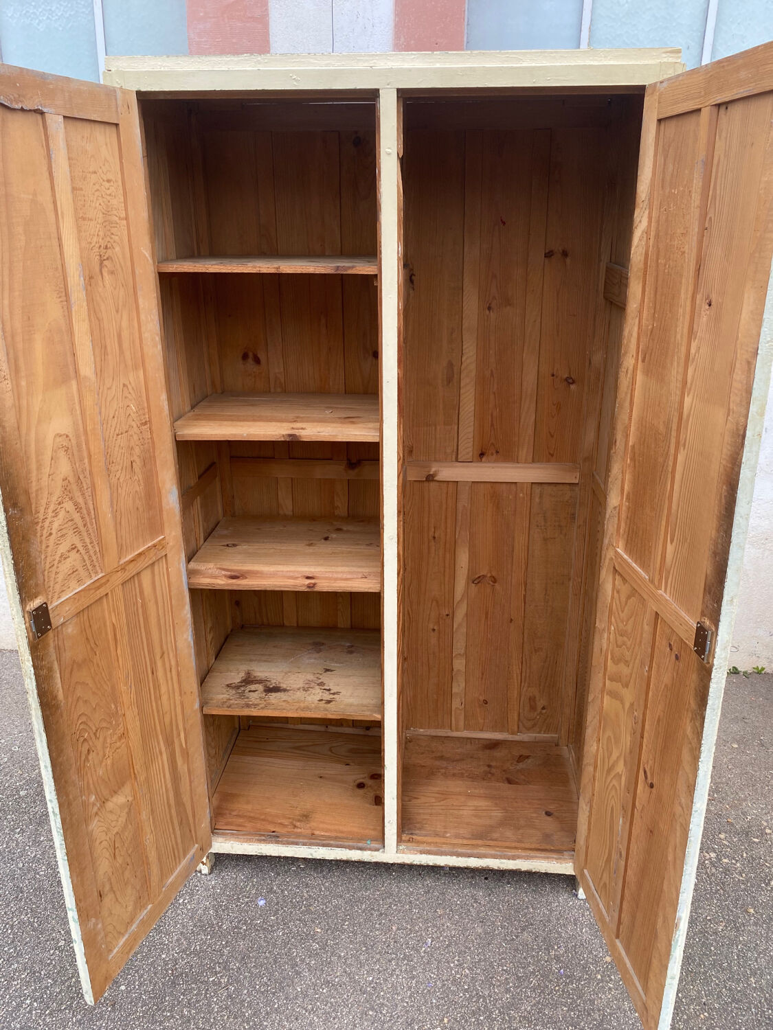 Wooden workshop locker