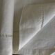 Linen sheet, reserve of antique trousseau, new with openwork and BL modernist L180