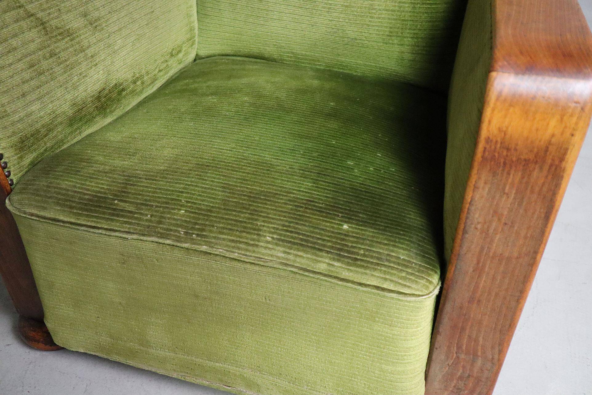 Paire de fauteuils club Art Déco, vers 1930