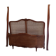 Wooden bed with canna bottom