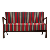 Canapé 2 places danois des années 1960 par Fritz Hansen, laine d'ameublement.