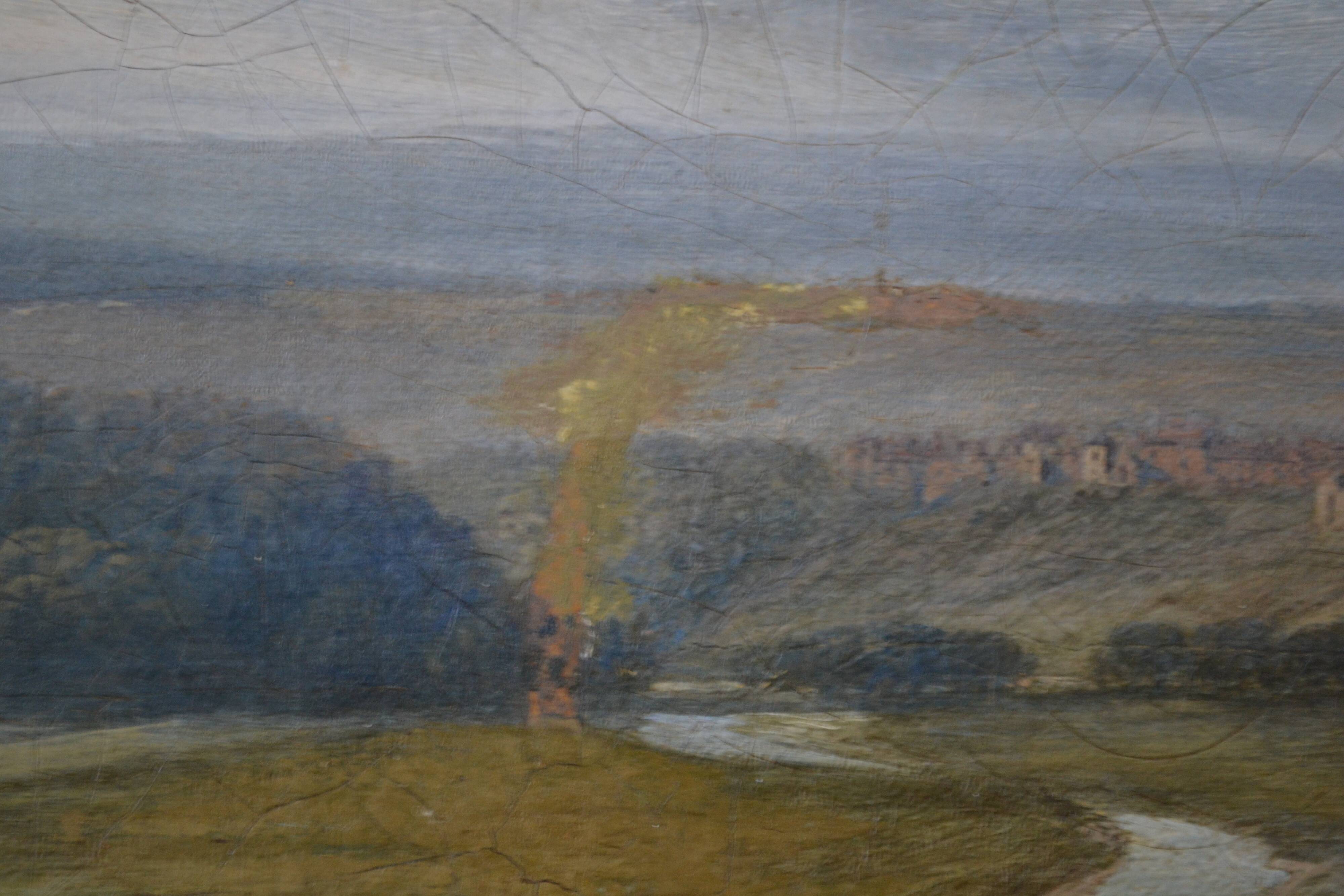 James Peel (1811-1906) Extensive view of Durham from Shincliffe Hill HST