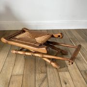 Folding stool in beech wood and mulching years 40-50