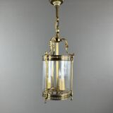 Louis XVI style lantern in bronze and glass, 20th century