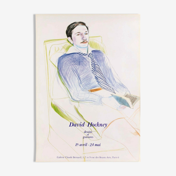 Affiche Portrait de Jacques de Bascher, David Hockney 1975