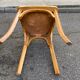 2 Scandinavian bistro chairs by Baumann in light wood from 1980.