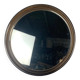 Miroir rond en plexiglas fumé Gilac, années 1970