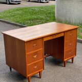 Scandinavian teak desk 1970 Denmark