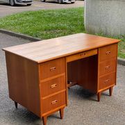 Scandinavian teak desk 1970 Denmark