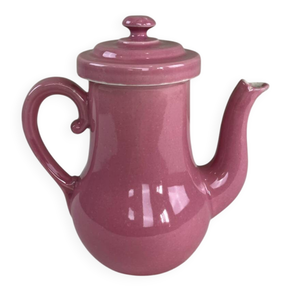 Théière vintage en céramique rose