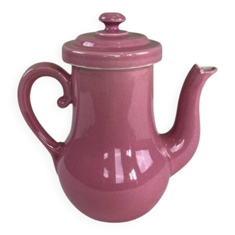 Vintage pink ceramic teapot