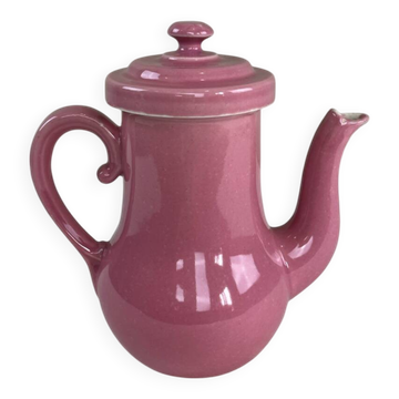 Vintage pink ceramic teapot