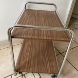 Vintage rolling serving table