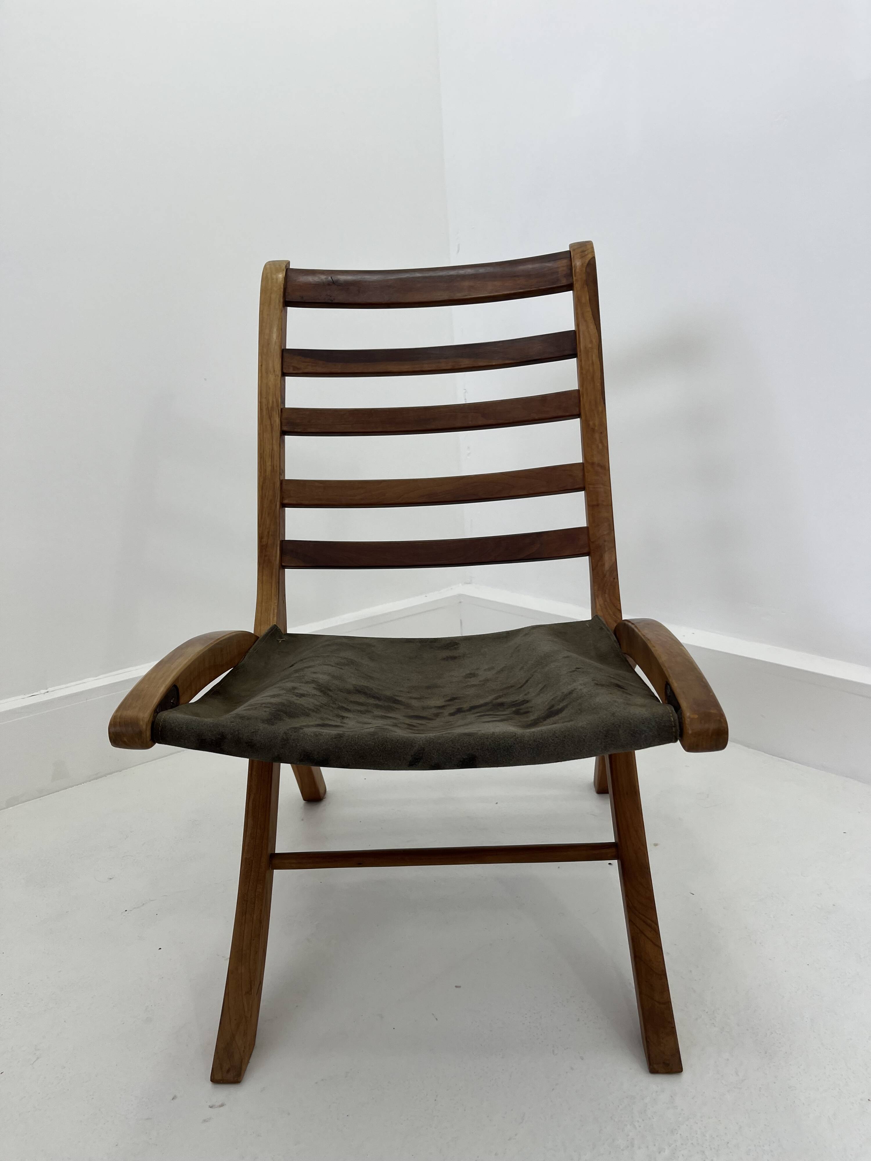 Vintage Leather Lounge Chair, 1970s