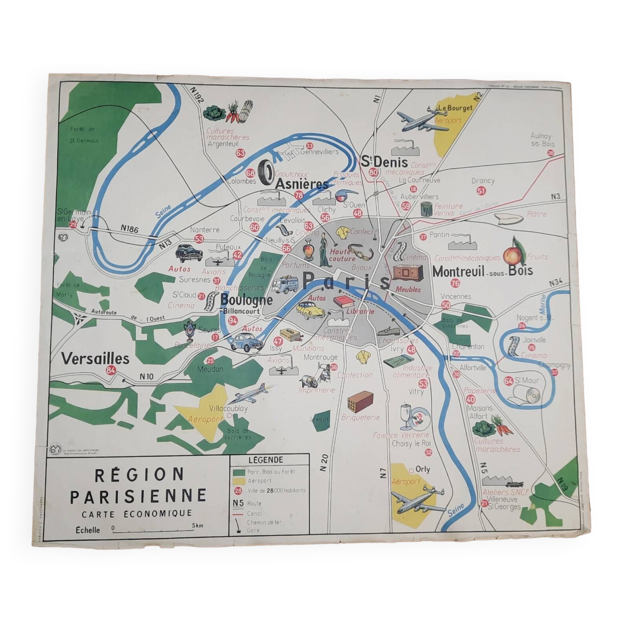 Vintage Paris school poster