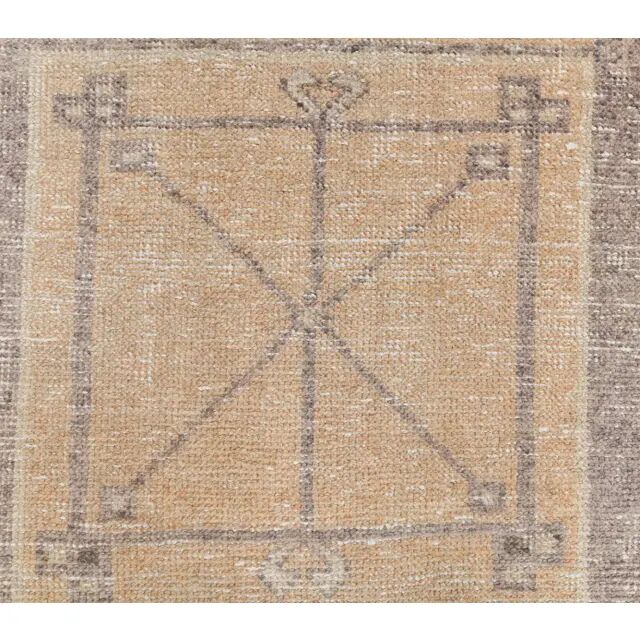 1970s Turkish Oushak wool runner rug 76x277