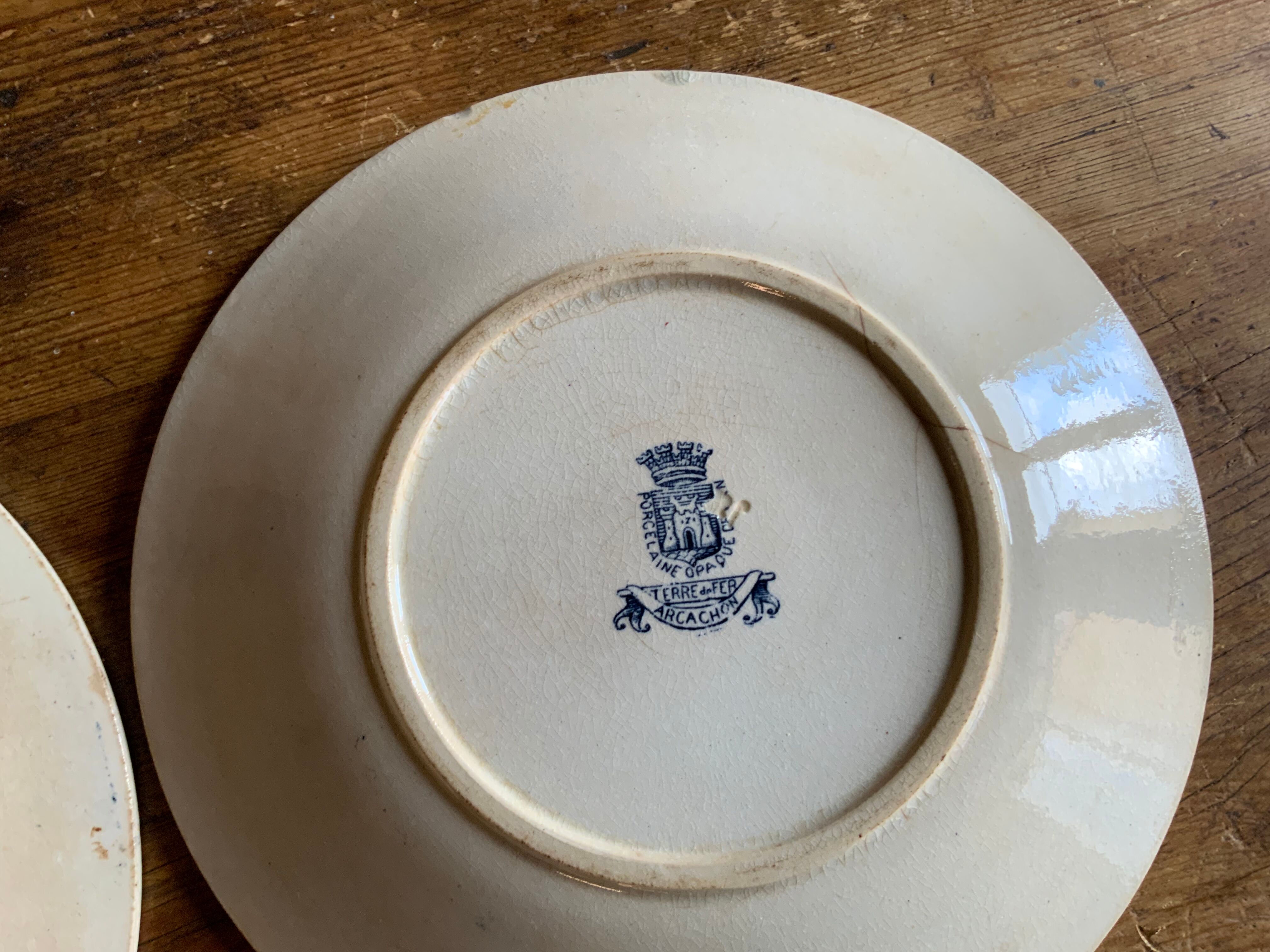 5 plates "Arcachon" Iron Land