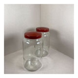 2 jars of 2 liters glass