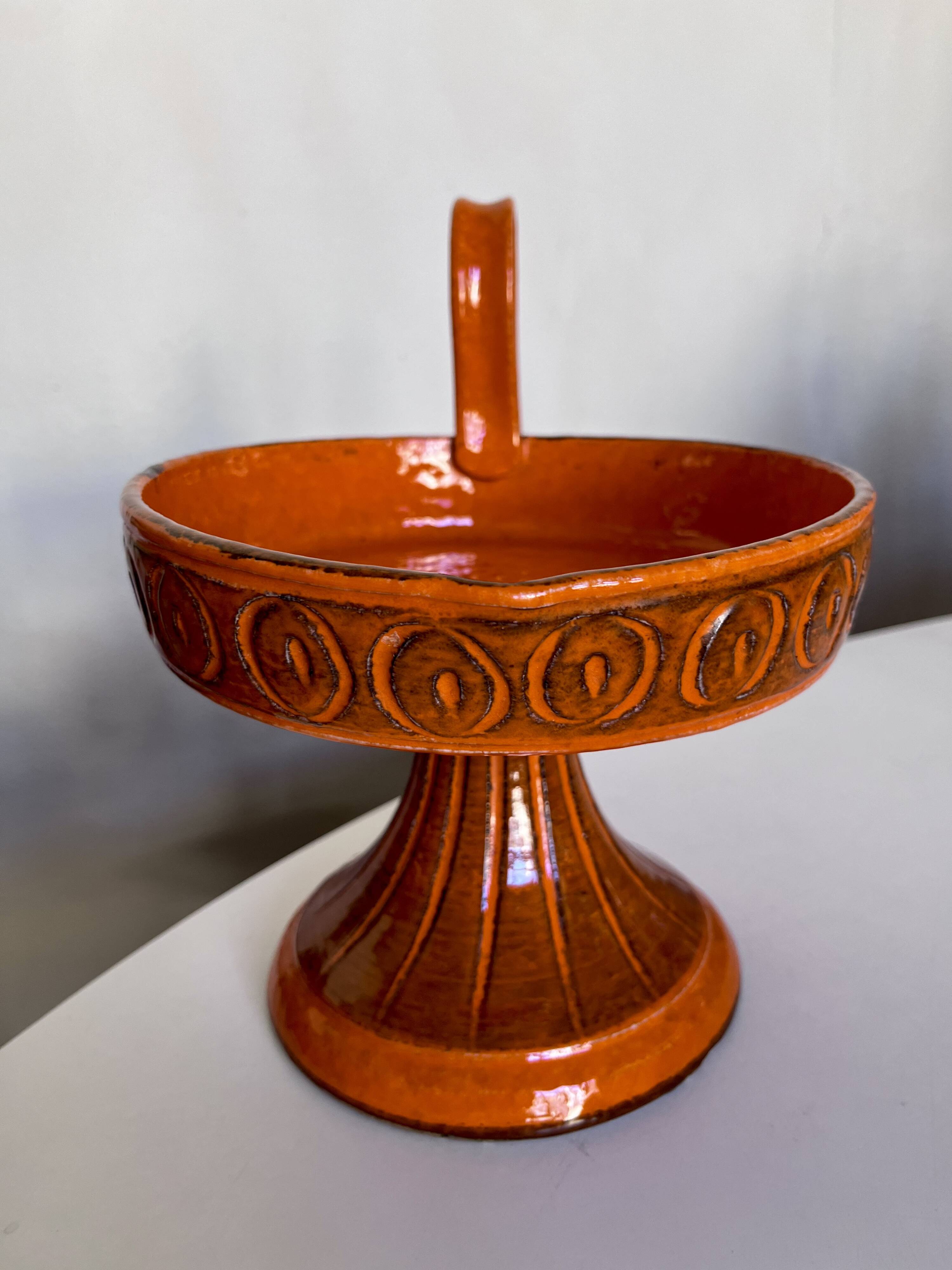 Ceramic, Aldo Londi centrepiece for Bitossi XXL, 1960