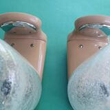 Pair of vintage bathroom wall lights from Germany in the 70s