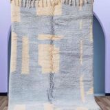 Authentic handmade natural wool Atlas rug size 1.4/2.6 m