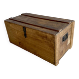 Malle de voyage en bois, années 1930