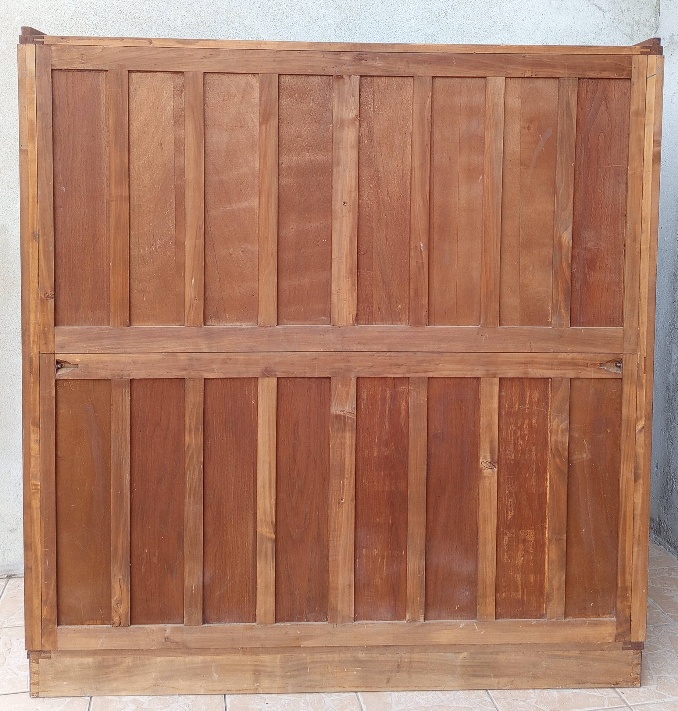 Art Deco Wardrobe in Walnut and Burl Walnut