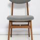 Mid-century boucle armchair in grey designed by Rajmund Hałas, Poland, 1960s.