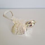 Bottle opener stripper bird silver metal