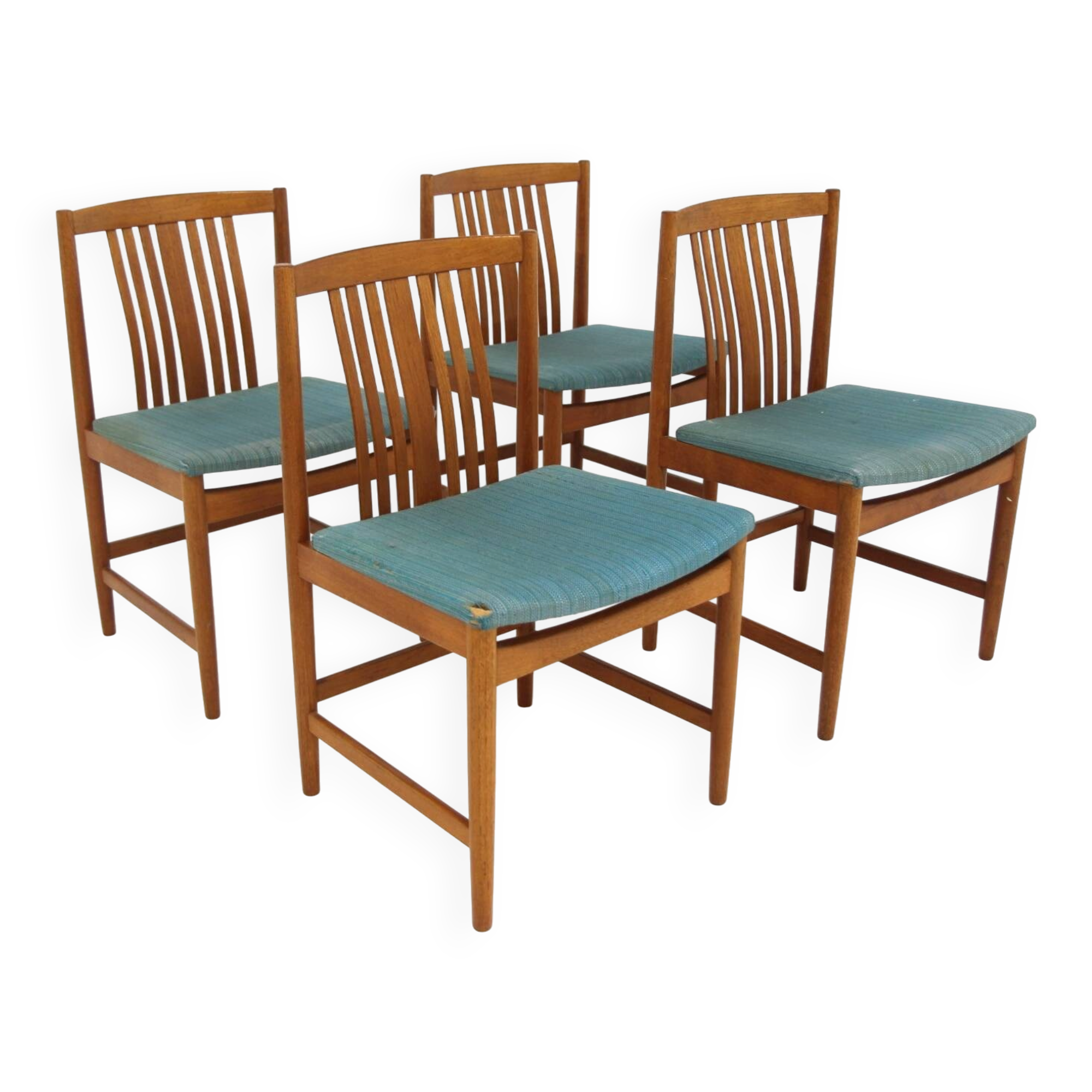 Set de 4 chaises scandinave en teck, Ulferts, Tibro, Suède, 1960