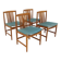 Set de 4 chaises scandinave en teck, Ulferts, Tibro, Suède, 1960