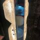 Mazzega frost glass foot lamp