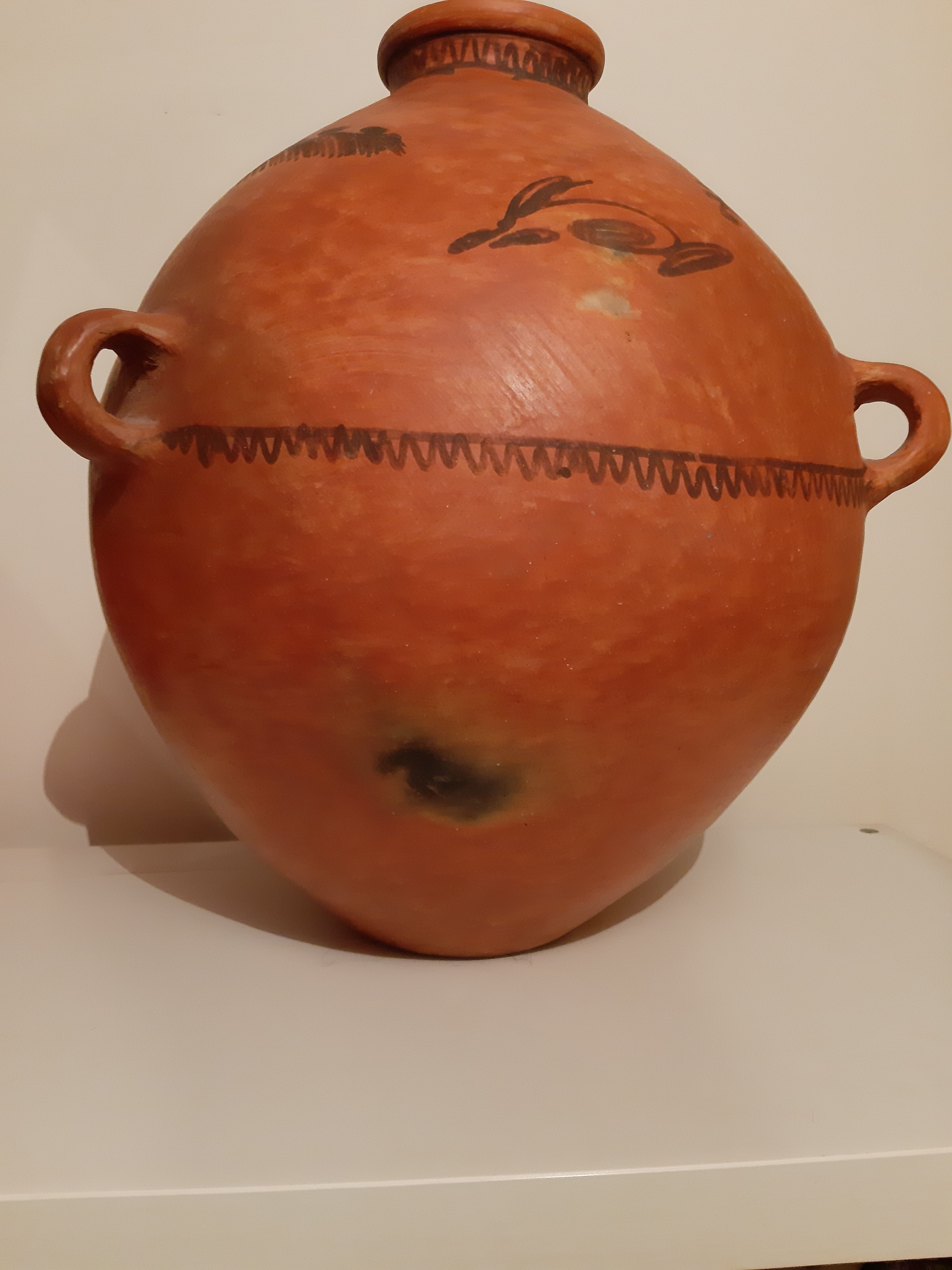 Mexican terracotta jar