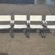 Set of 4 dining chairs in white, S34 Mart Stam/Marcel Breuer style Italy
