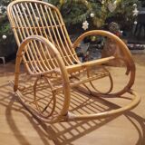 Rocking chair rattan design adult