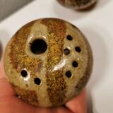 Three pierced vases (in Denmark we call them Mushroom vases)